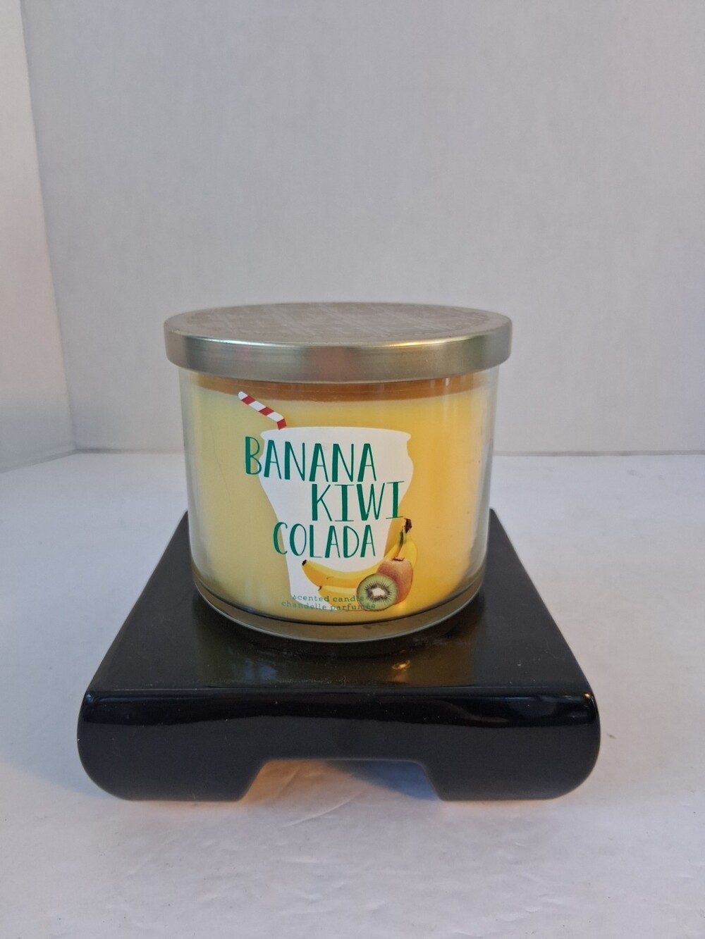 Bath & Body Works Banana Kiwi Colada 3 Wick Candle "Poptails" VHTF 2015